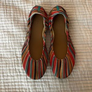 Sunset Stripe Vegan Tieks Ballet Flats